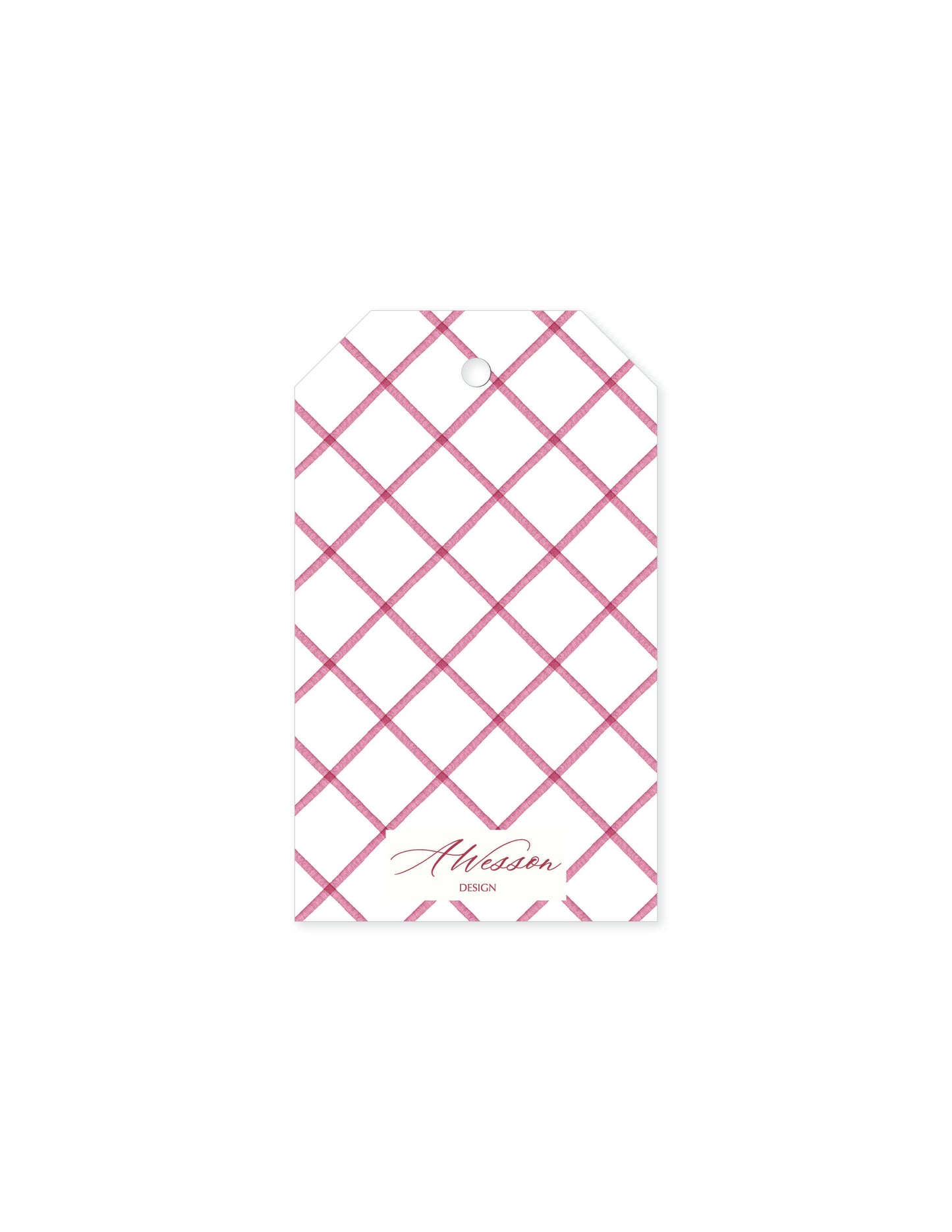 Burgundy Christmas Tree Tag