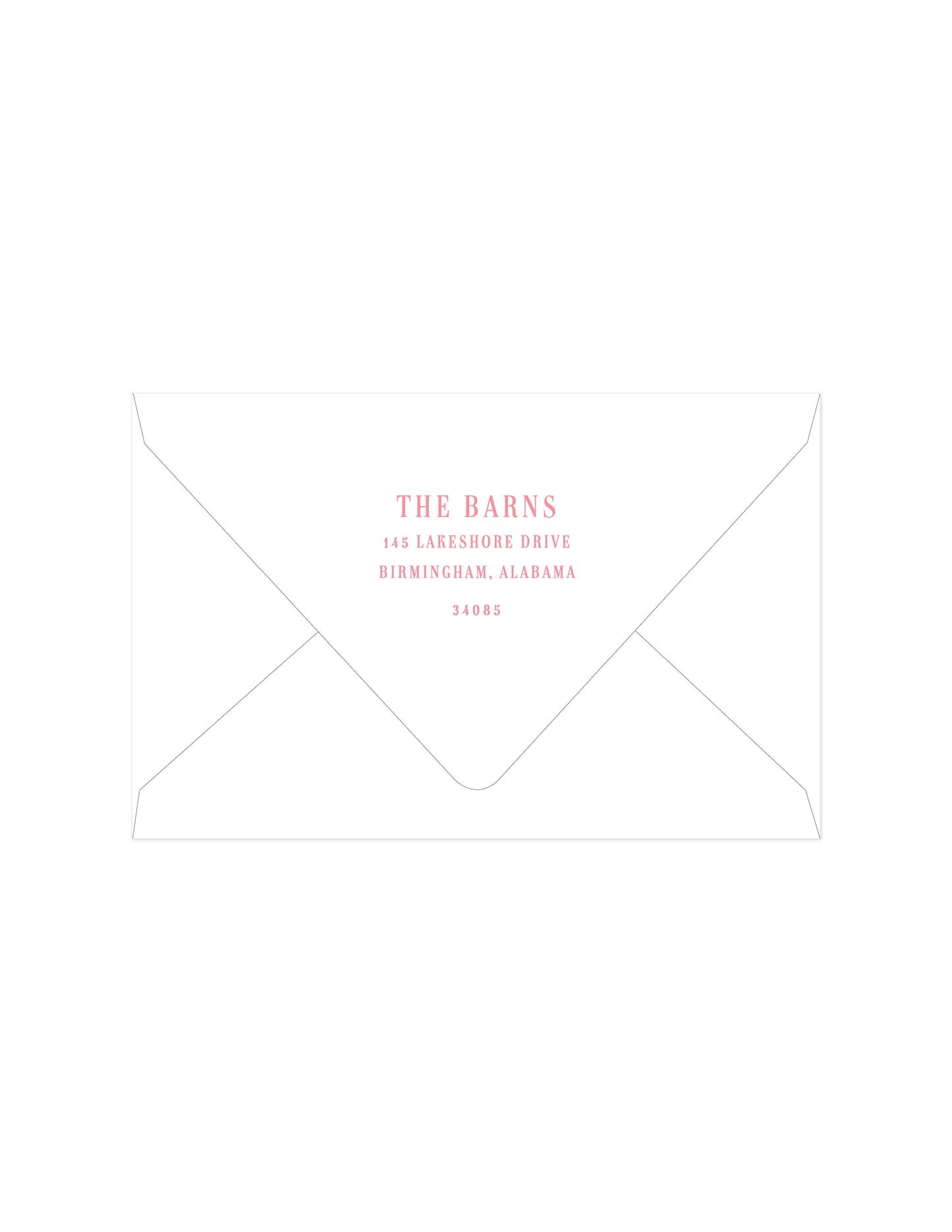 Christmas Manor Pink Return Address