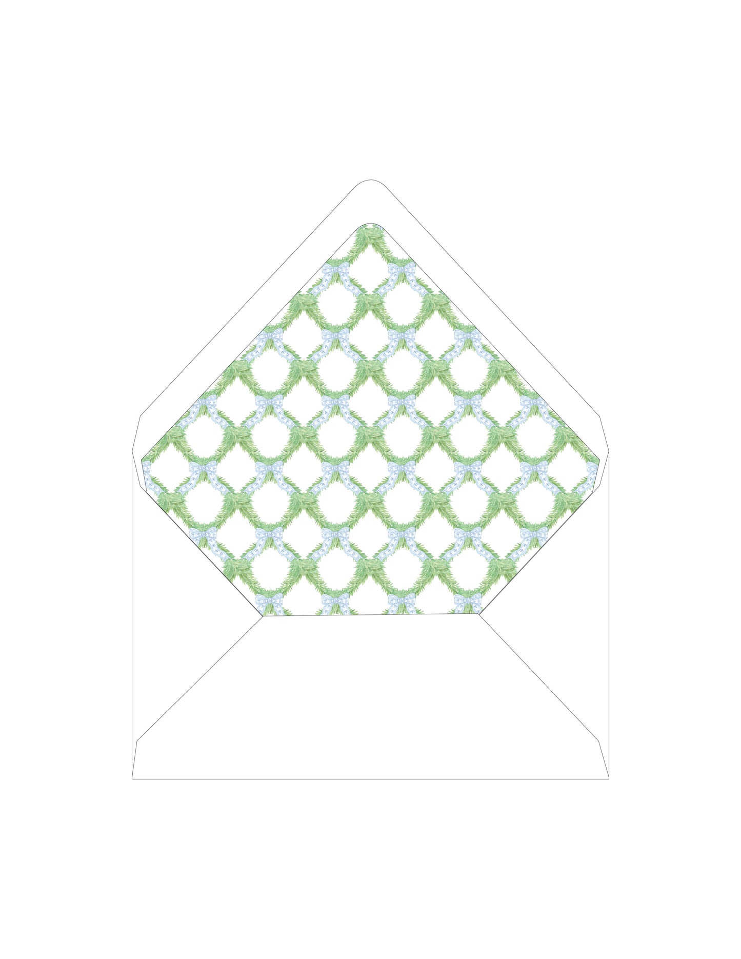 Chinoiserie Blue Wreath Liner