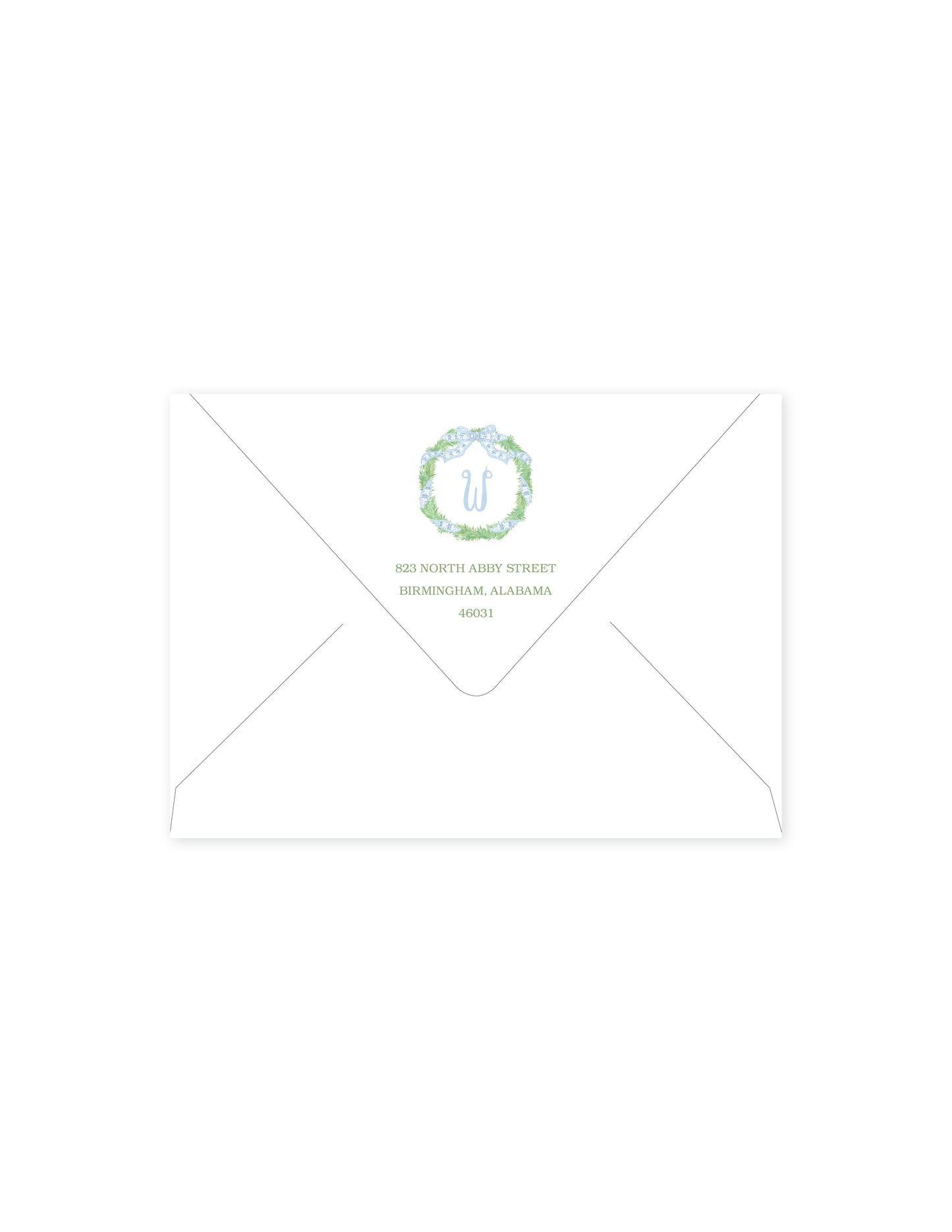 Chinoiserie Blue Return Address