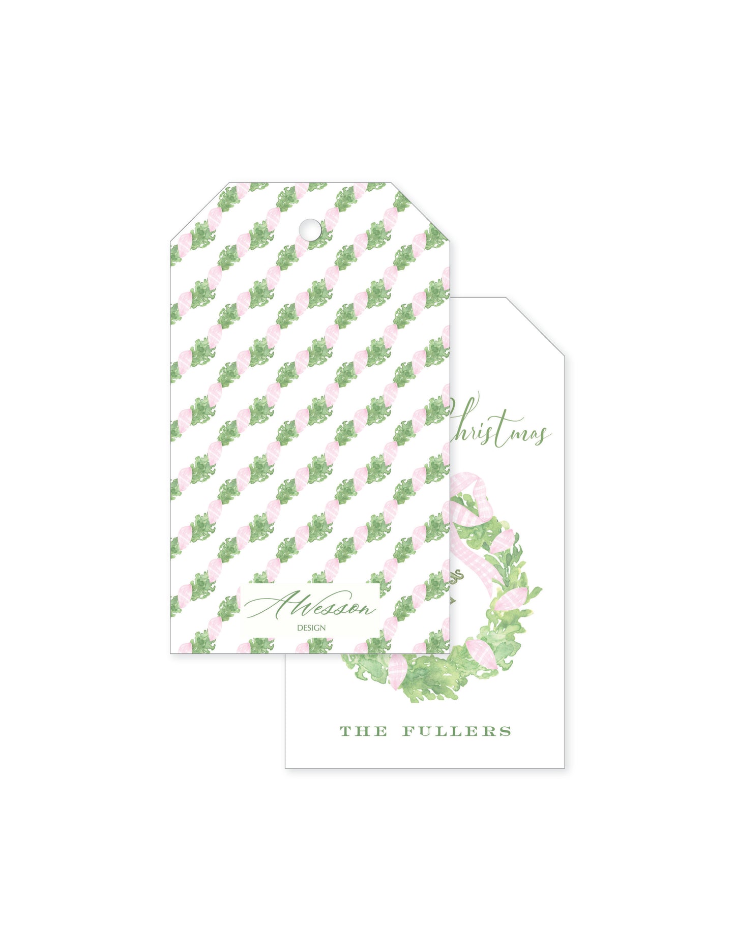 Carolina Christmas Wreath Tag