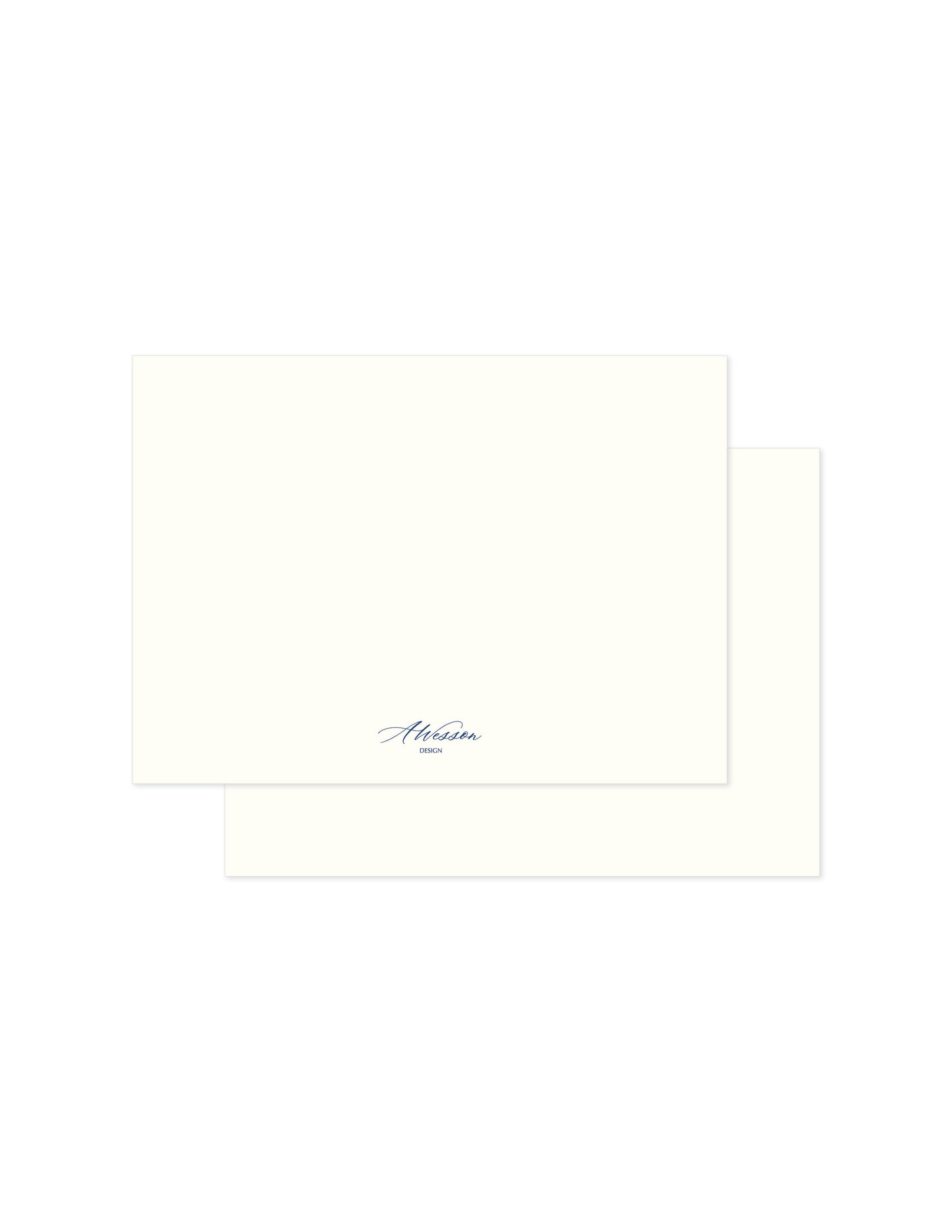 Custom notecard stationery