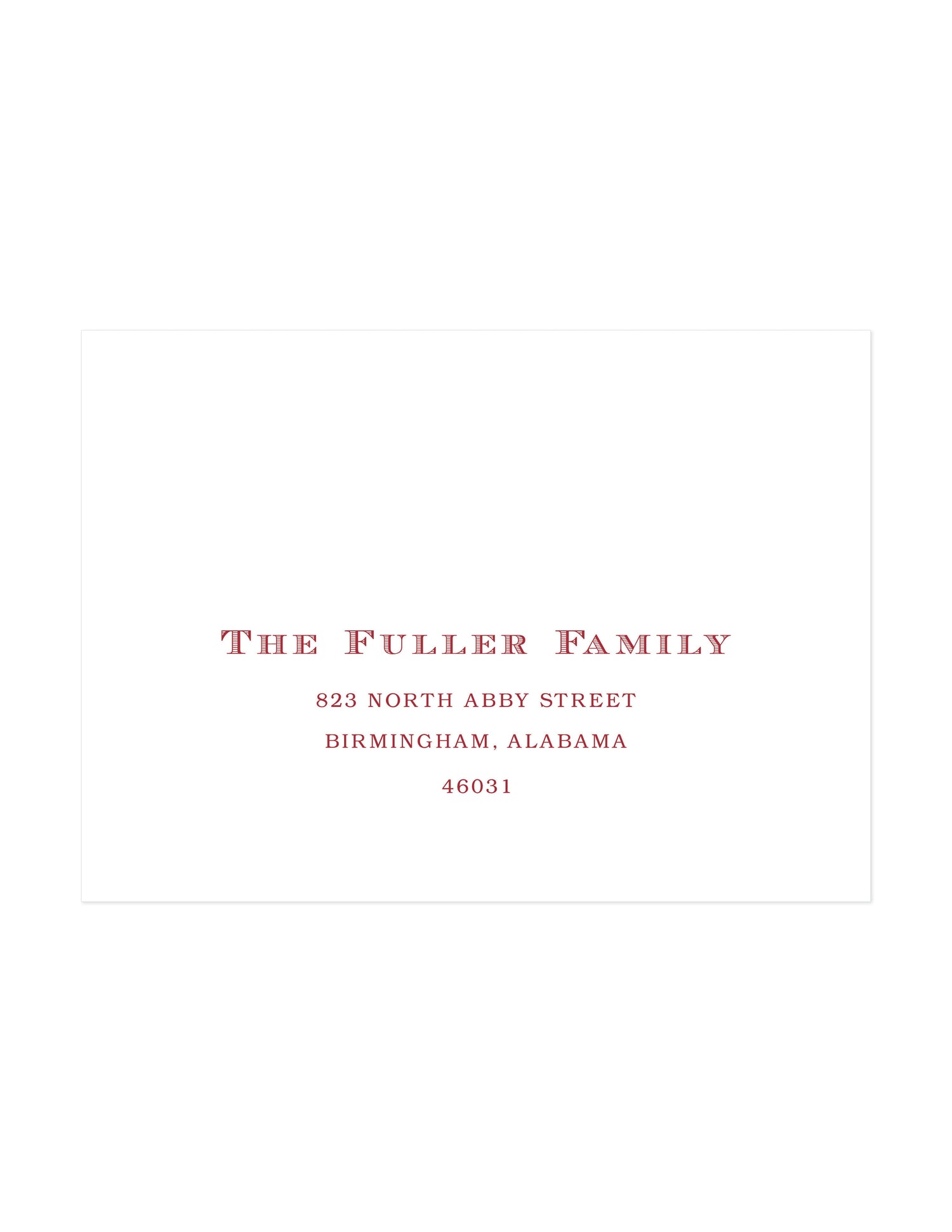 Recipient Address Printing