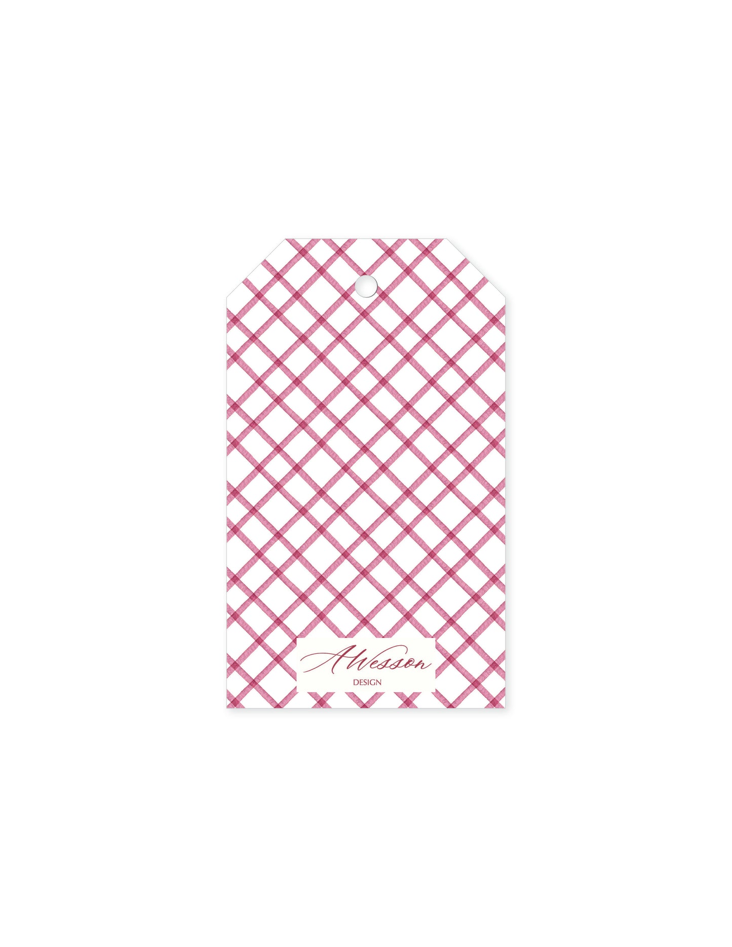 Burgundy Christmas Garland Tag