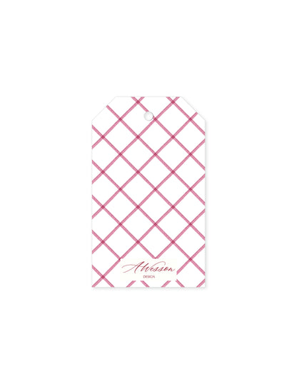 Burgundy Christmas Garland Tag