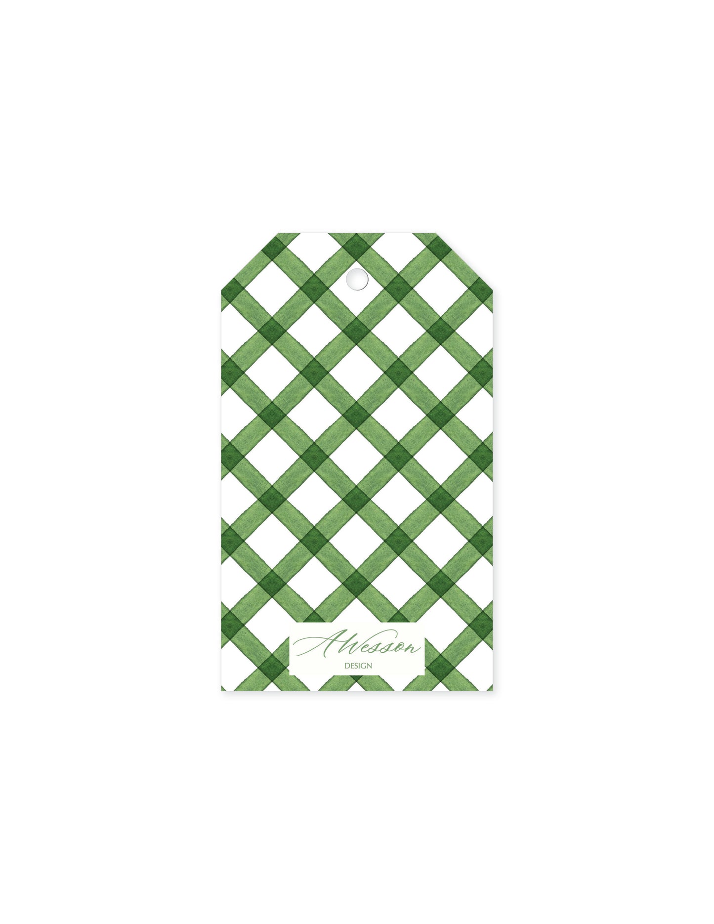 Burgundy Christmas Garland Tag