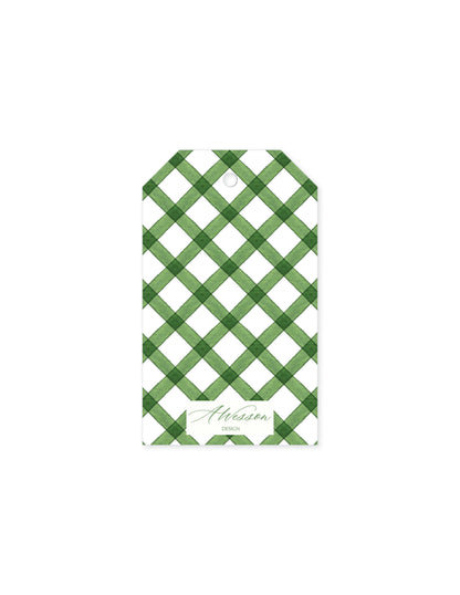 Burgundy Christmas Garland Tag