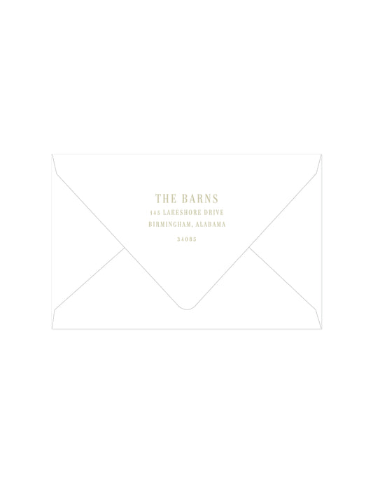 Christmas Manor Green Return Address