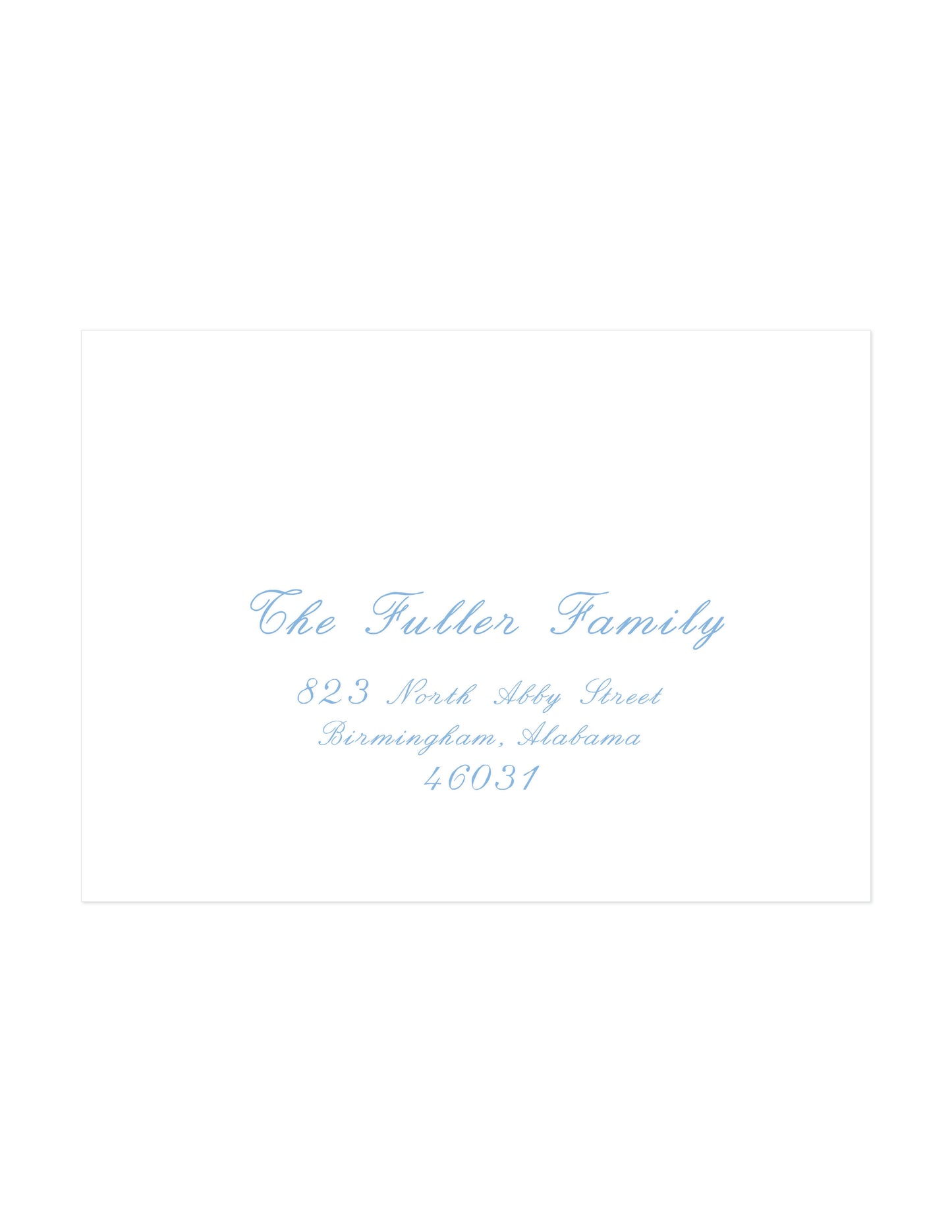 Recipient Address Printing Option Four