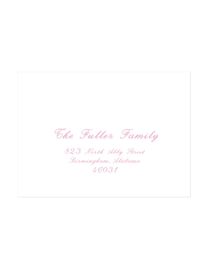 Recipient Address Printing Option Four