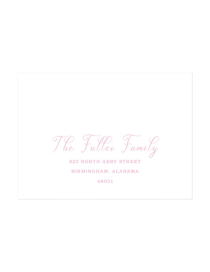 Recipient Address Printing Option One