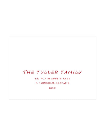 Recipient Address Printing Option Two