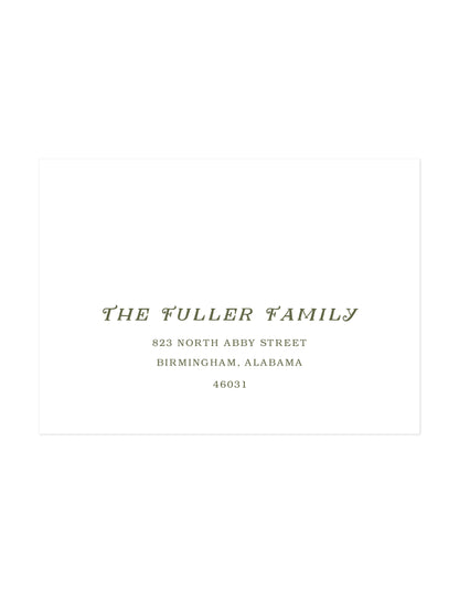 Recipient Address Printing Option Two