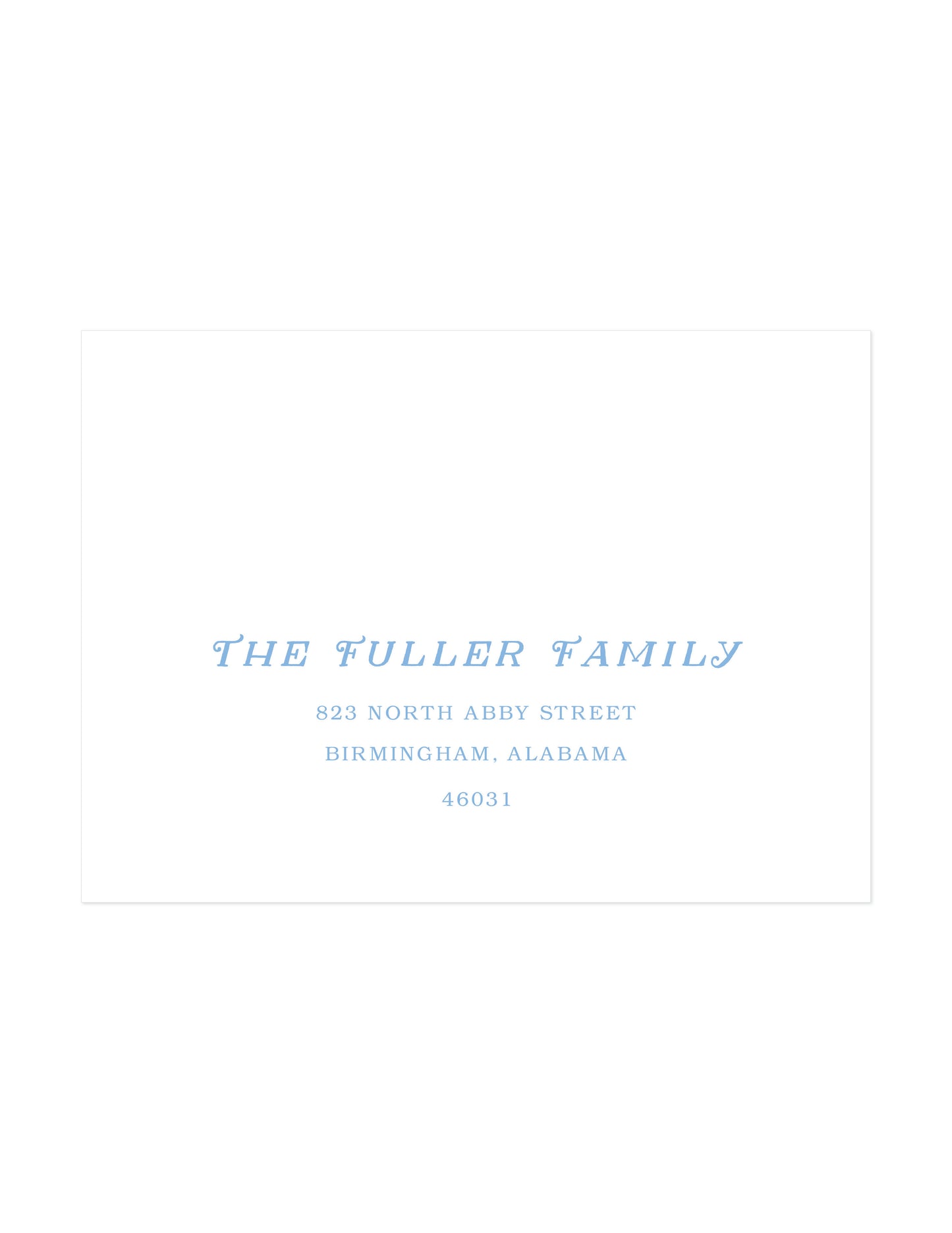 Recipient Address Printing Option Two