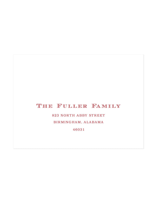 Recipient Address Printing Option Three