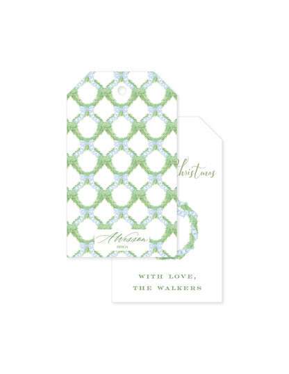 Chinoiserie Blue Tag