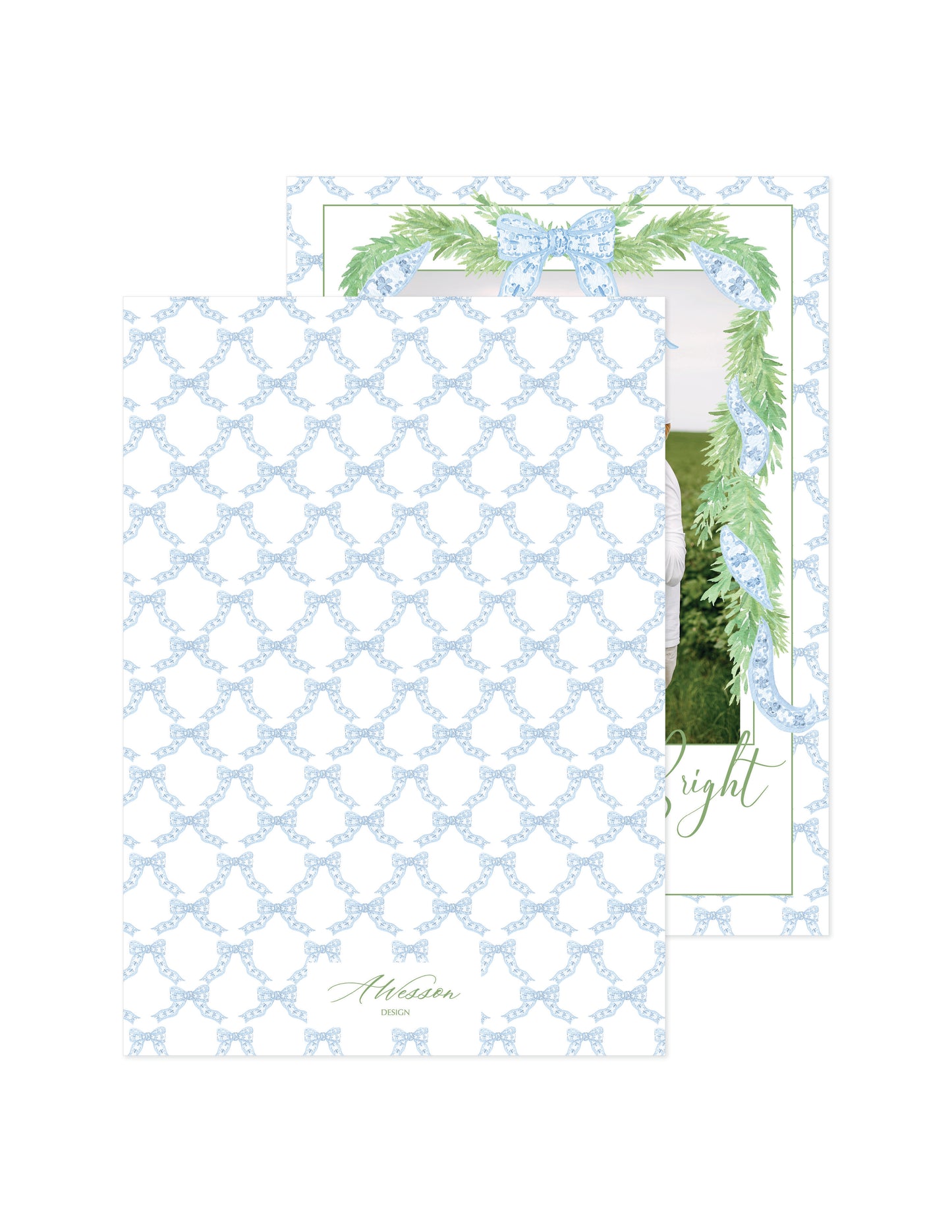 Chinoiserie Blue Bow