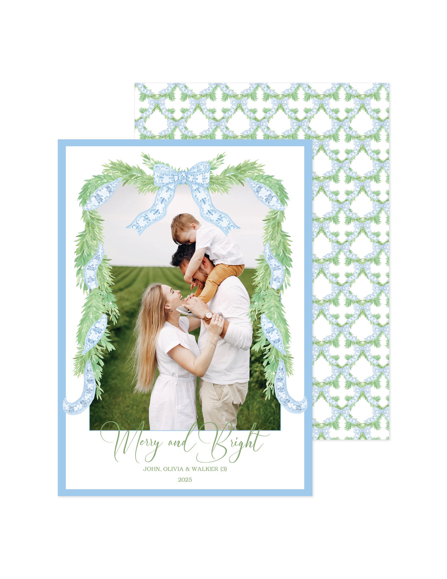 Chinoiserie Blue Border