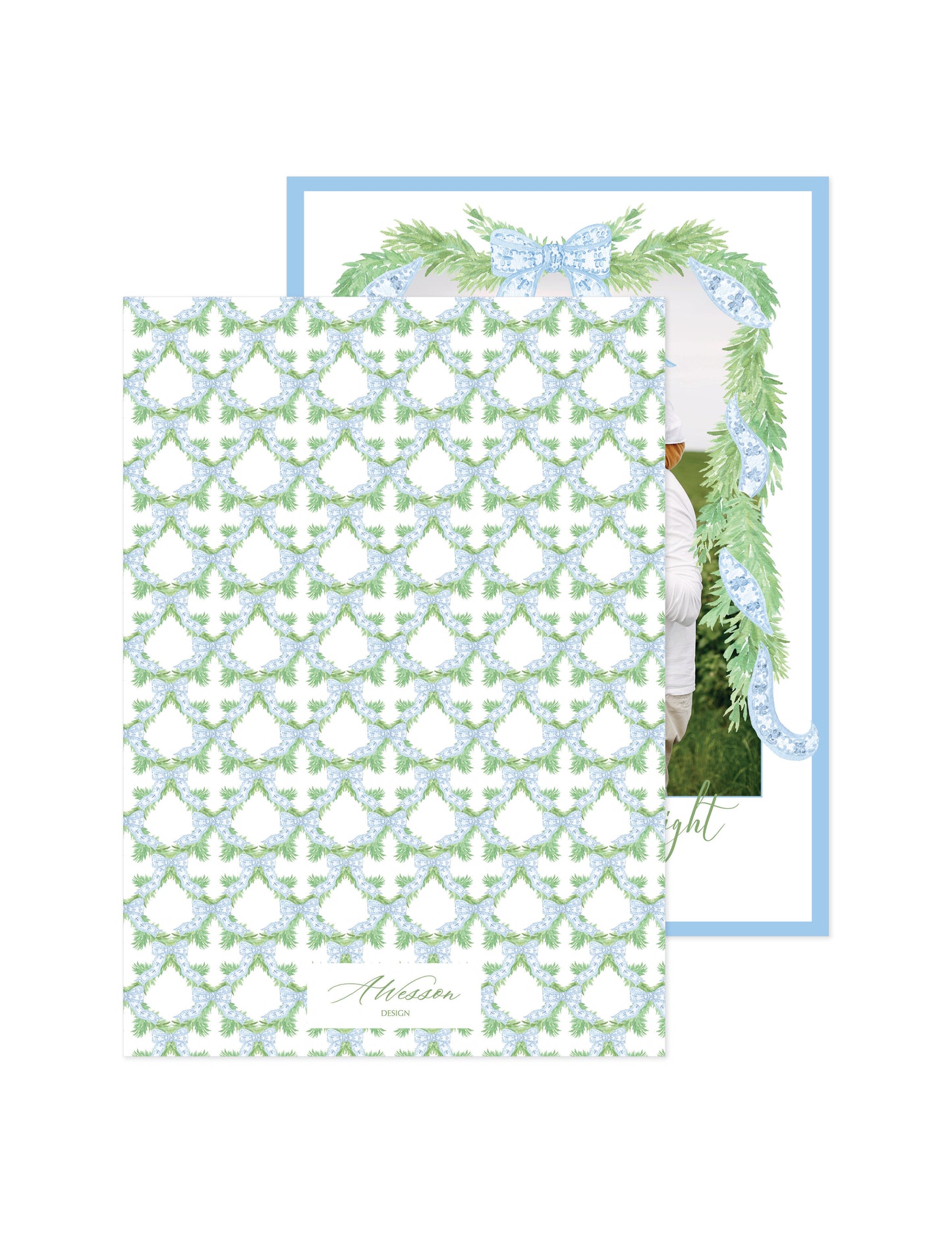 Chinoiserie Blue Border