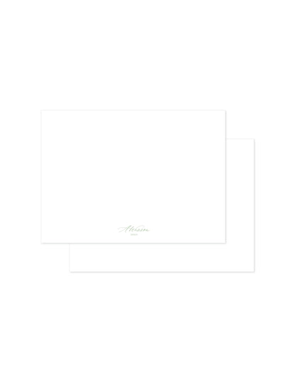 Ornate Gold Crest Notecard