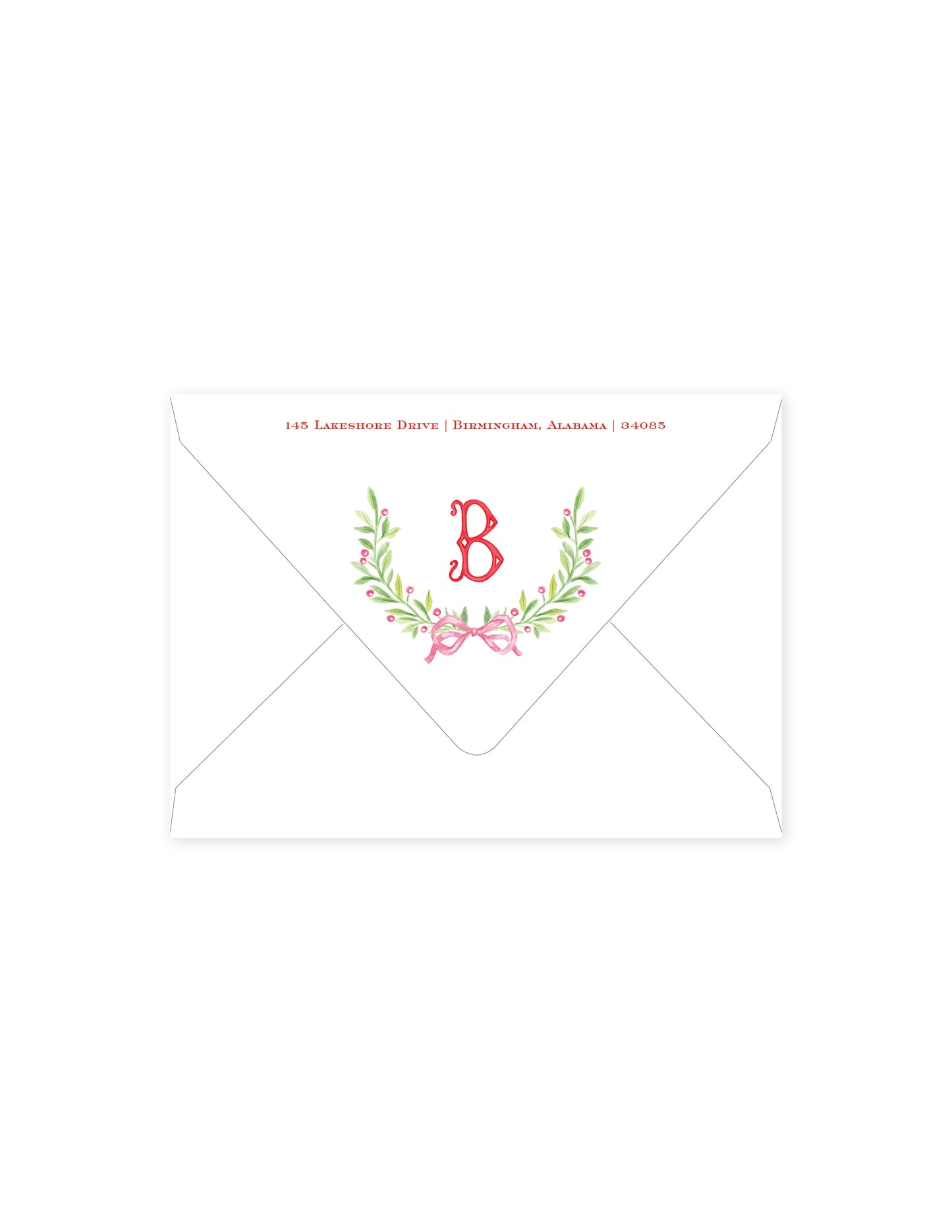 Christmas Holly Return Address