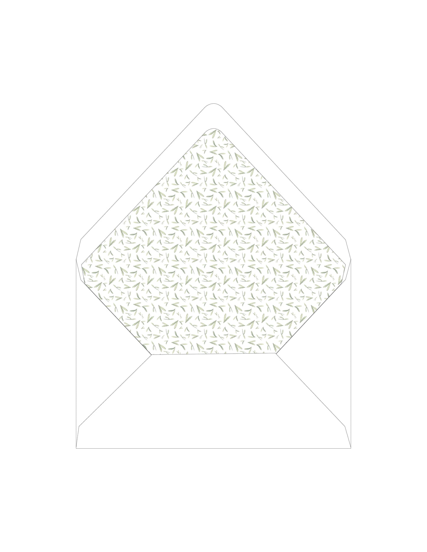 Olive Topiary Small Print Liner