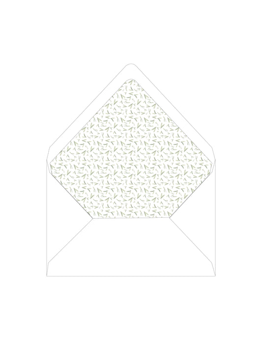 Olive Topiary Small Print Liner