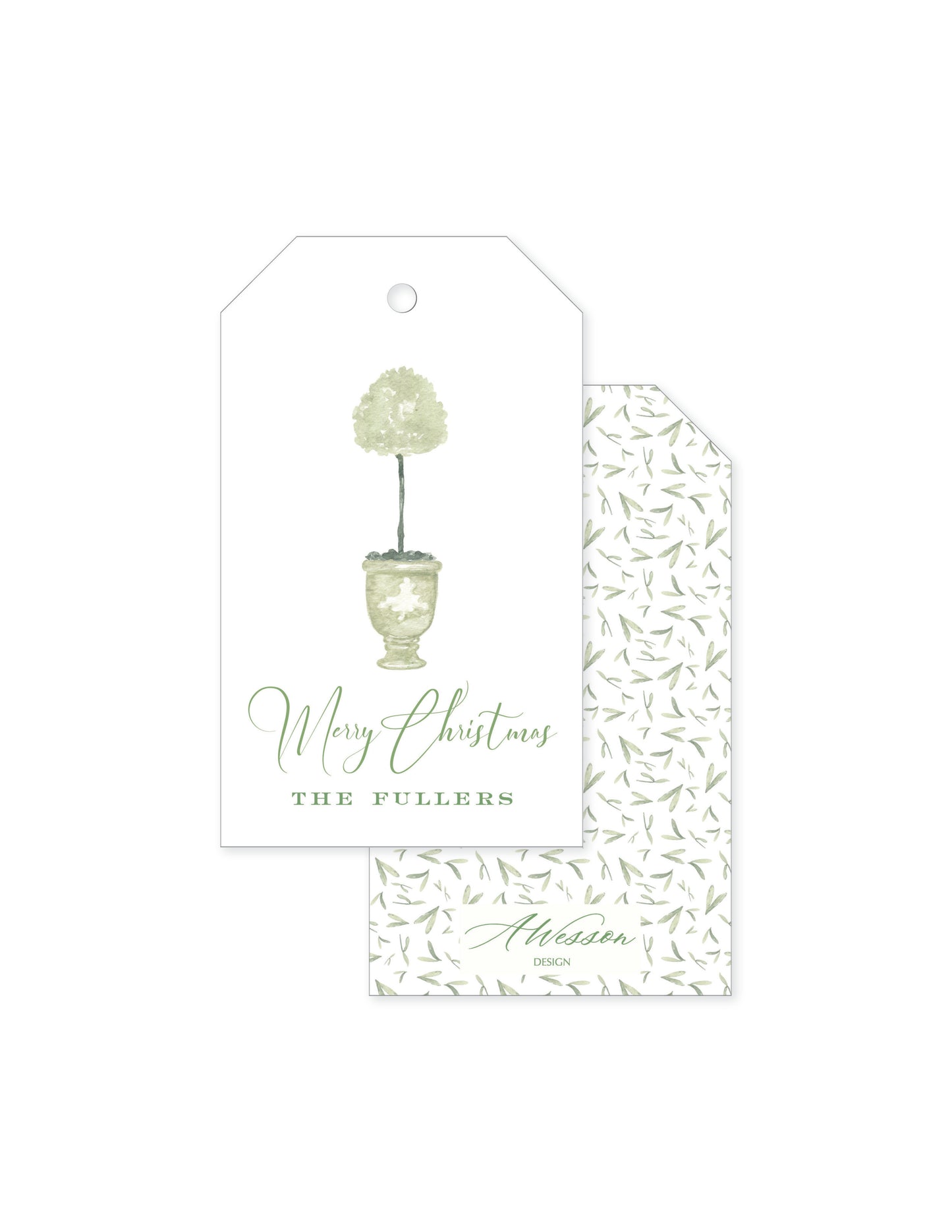 Olive Topiary Classic Tag