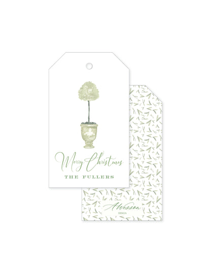 Olive Topiary Classic Tag