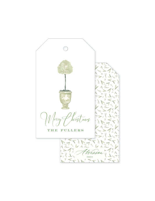 Olive Topiary Classic Tag