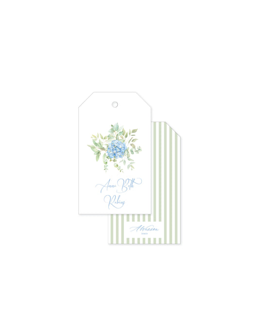 Watercolor Hydrangea Tag