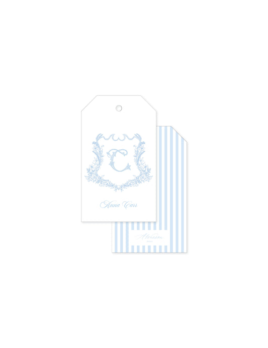 Monogram Crest Tag